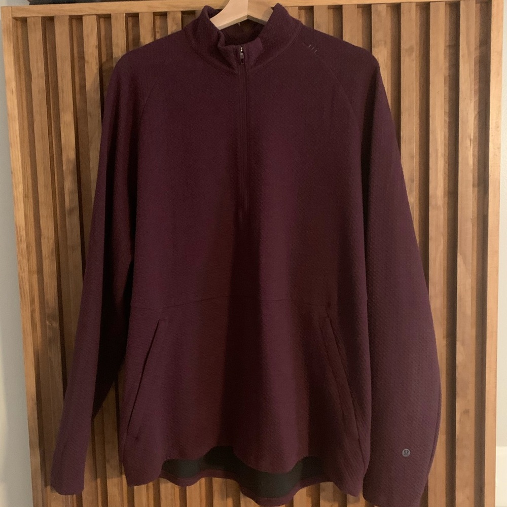 Lululemon At Ease Quarter Zip Sweater